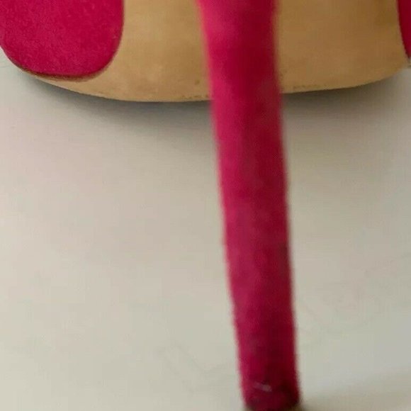 Manolo Blahnik - Hot Pink Heels (Suede Size 7.5) - Picture 10 of 14
